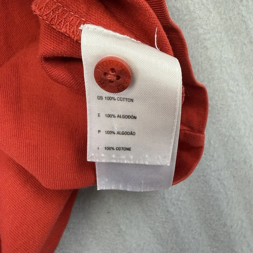 The North Face Shirt Mens XL Red Short Sleeve Tennis Golf Polo